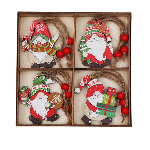 (2 set)Christmas Gnome Ornaments Set - Festive Wooden Decorations for Tree, Set of 12 Occasions > Christmas > Christmas Decorations V888-ELOSUNG11096 Online Furniture