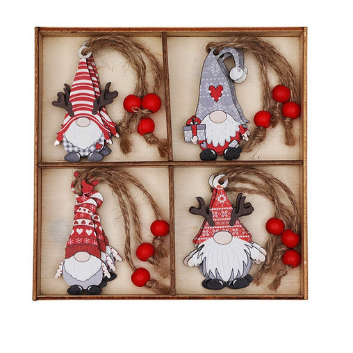 (2 set)Christmas Gnome Ornaments Set - Festive Wooden Decorations for Tree, Set of 12 Occasions > Christmas > Christmas Decorations V888-ELOSUNG11097 Online Furniture