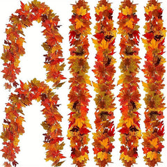 2M Artificial Fall Maple Leaf Garland Occasions > Christmas > Christmas Wreaths & Garlands V728-1005007243935153-I Online Furniture