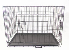 30' Portable Foldable Dog Cat Rabbit Collapsible Crate Pet Cage with Blue Cover Pet Care > Dog Supplies V278-CR30-W-COVER-BLUE Online Furniture