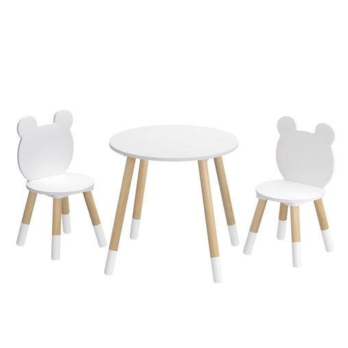 Keezi 3 Piece Kids Table and Chairs Set Activity Playing Study Children Desk - Furniture Ozily