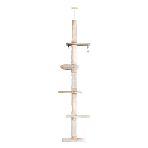 i.Pet Cat Tree 290cm Tower Scratching Cats Post Scratcher Floor to Ceiling Bed - Furniture Ozily