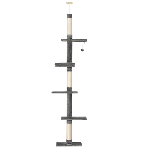 i.Pet Cat Tree 290cm Tower Scratching Post Scratcher Floor to Ceiling Cats Bed - Furniture Ozily