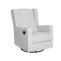 Artiss Recliner Armchair 360Â° Swivel Grey Fabric - ozily