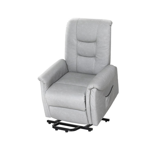 Artiss Recliner Chair Lift Assist Chair Grey Leather - ozily