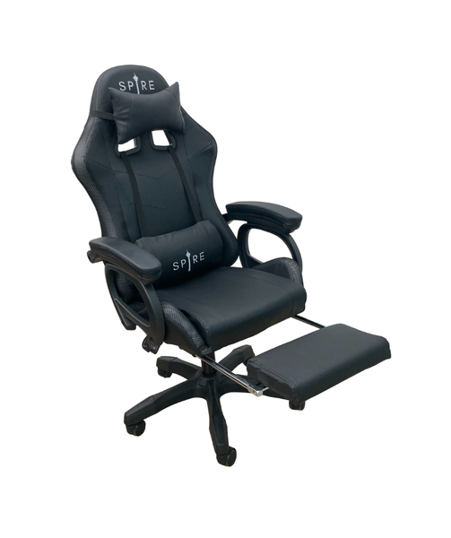 Spire ONYX LED, Bluetooth, Massage Gaming Chair Black - ozily