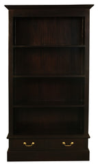 Tasmania 2 Drawer Bookcase (Chocolate) - ozily