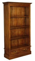 Tasmania 2 Drawer Bookcase (Light Pecan) - ozily