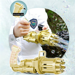 Kids Toys Automatic Gatling Bubble Gun Summer Soap Water Bubble Machine - Furniture Ozily