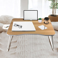 EKKIO Extra Large Multifunctional Portable Bed Tray Laptop Desk (White Oak) EK-BT-102-OEJ - ozily