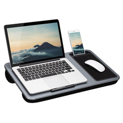 EKKIO Multifunctional Portable Bed Tray Laptop Desk with Cushion (Silver Grey) EK-BT-104-XY - ozily