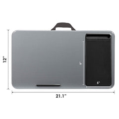 EKKIO Multifunctional Portable Bed Tray Laptop Desk with Cushion (Silver Grey) EK-BT-104-XY - ozily