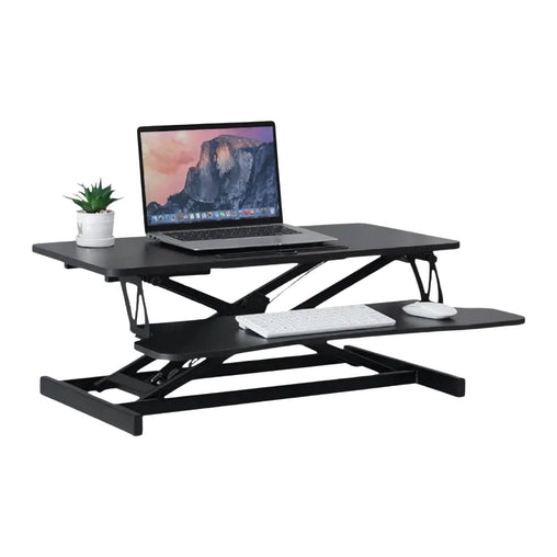 EKKIO Adjustable Standing Desk Riser Stand Up Desk Converter (Black) EK-DSR-101-MS - ozily