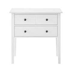 Sarantino Sven Bedside Table Night Stand - White - ozily