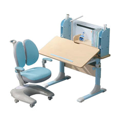 Height Adjustable Children Kids Ergonomic Study Desk Chair Set 80cm Blue AU - Furniture Ozily