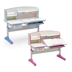 120cm Height Adjustable Children Kids Ergonomic Study Desk Blue AU - Furniture Ozily
