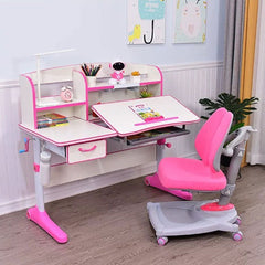 120cm Height Adjustable Children Kids Ergonomic Study Desk Pink AU - Furniture Ozily