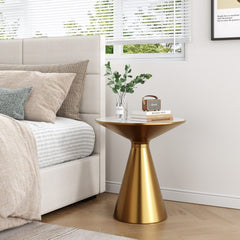 Golden Halo Round Side Table - Furniture Ozily