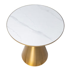 Golden Halo Round Side Table - Furniture Ozily