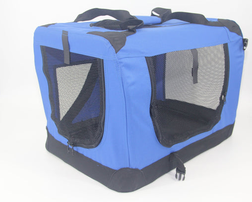 YES4PETS XXXL Portable Foldable Pet Dog Cat Puppy Soft Crate-Blue - Furniture Ozily