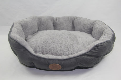 YES4PETS Blue / Grey Washable Fleece  Soft Pet Dog Puppy Cat Bed-Large - Furniture Ozily
