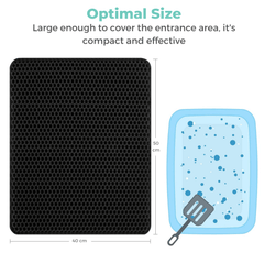Cat Litter Mat, Honeycomb Dual Layer Design Large - Furniture Ozily