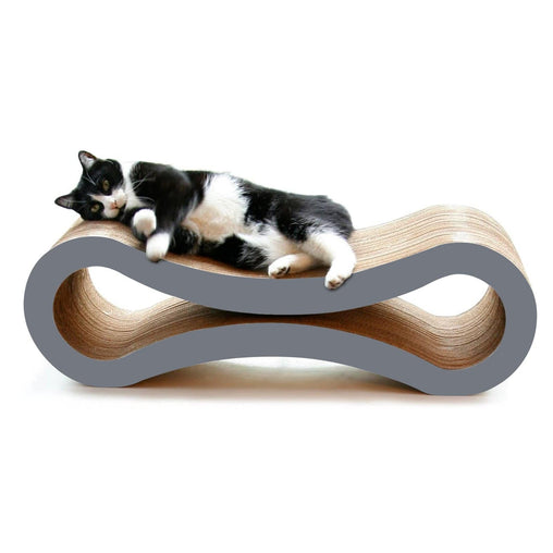 Cat Scratcher Infinity Lounge, Storm Grey - Furniture Ozily