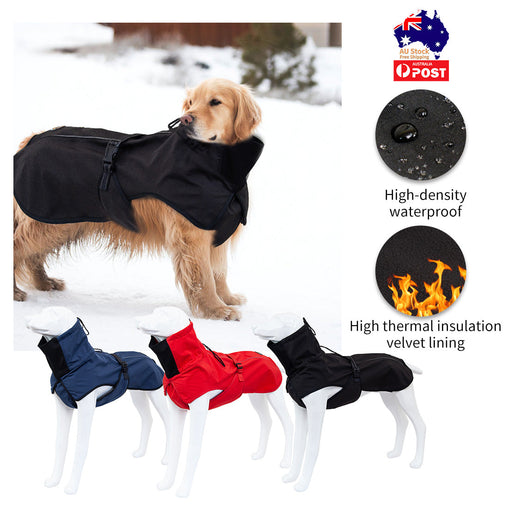 Pet Dog Raincoat Poncho Jacket Windbreaker Waterproof Clothes with Harness Hole-S-Red - Furniture Ozily