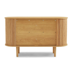 Tate Column Wooden Sideboard Table in Natural - Furniture Ozily