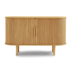 Tate Column Wooden Sideboard Table in Natural - Furniture Ozily