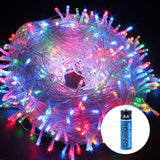 100 Battery Powered LED Fairy Lights 8 Function Memory Hold Christmas Decoration Multicolor