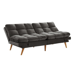 Alexa 3 Seater Velvet Sofa Bed Futon Charcoal Furniture > Sofas V80-BFY-1120-SFB-CC Online Furniture