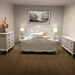 Alice 5pc Queen Bed Suite Bedside Dresser Bedroom Rattan Furniture Package White Furniture > Bedroom V315-VHNB-FLEU-QDM-KIT Online Furniture