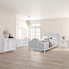 Alice Dresser 6 Chest of Drawers Storage Cabinet Distressed White Furniture > Bedroom V315-VHNB-FLEU-05 Online Furniture