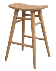 Aria Oval Solid Mindi Kitchen Counter Stool (Natural) Furniture > Bar Stools & Chairs > Table & Bar Stools V199-BR068OVMDNI Online Furniture