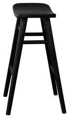 Aria Oval Solid Timber Counter Stool (Black) Furniture > Bar Stools & Chairs > Table & Bar Stools V199-BR068OVB Online Furniture