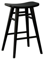 Aria Oval Solid Timber Counter Stool (Black) Furniture > Bar Stools & Chairs > Table & Bar Stools V199-BR068OVB Online Furniture