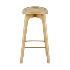 Artiss 2x Bar Stools Bamboo Rattan Stool Counter Chair Kitchen Barstools Furniture > Bar Stools & Chairs > Table & Bar Stools BA-Y-1033-NAX2 Online Furniture