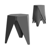 Artiss 4PC Puzzle Stool Bar Stools Stackable Grey