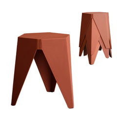 Artiss 4PC Puzzle Stool Bar Stools Stackable Red Furniture > Bar Stools & Chairs > Table & Bar Stools AI-PP-STOOL-T-RDX4 Online Furniture