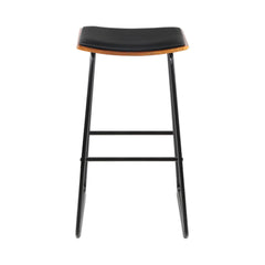 Artiss 4x Bar Stools Leather Padded Metal Furniture > Bar Stools & Chairs > Table & Bar Stools BA-TW-9078-BKX4 Online Furniture