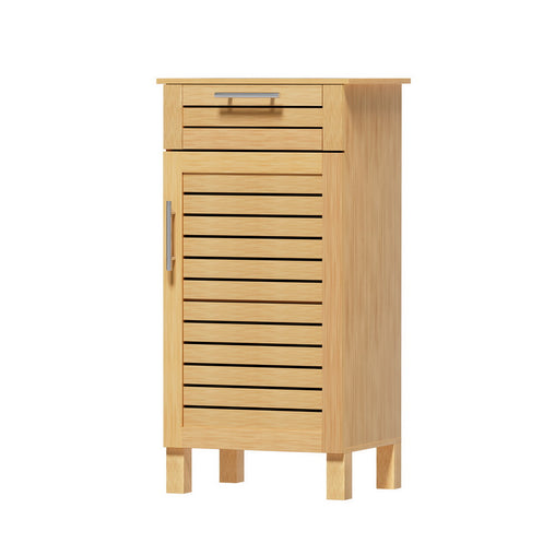 Artiss Bathroom Cabinet Storage 90cm wooden JILL Furniture > Bathroom FUR-S-BATH-LVD03-OAK Online Furniture