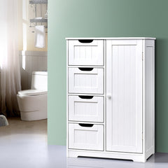 Artiss Bathroom Cabinet Storage Drawers White Furniture > Bathroom > Bathroom Cabinets, Cupboards & Storage FURNI-G-BATH-5078-WH Online Furniture