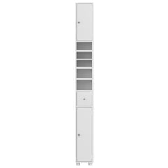 Artiss Bathroom Storage Cabinet 180cm Tall Slim Floor Cupboard Toilet Narrow Linen Tower Furniture > Bathroom > Bathroom Cabinets, Cupboards & Storage FURNI-C-BATH-TB01-WH Online Furniture
