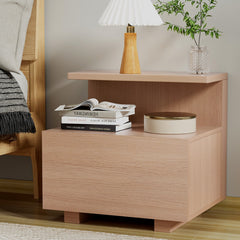 Artiss Bedside Table 1 Drawer - Pine Furniture > Bedroom > Bedside Tables FUR-W-BS-01-WD Online Furniture