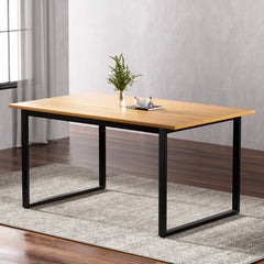 Artiss Dining Table 6 Seater Kitchen Cafe Rectangular Wooden Table 150CM Furniture > Dining MO-DIN-TAB-01-WD-AB Online Furniture