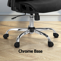 Artiss Ergonomic Office Chair Recline Black Furniture > Bar Stools & Chairs OCHAIR-H-FZ20-BK Online Furniture