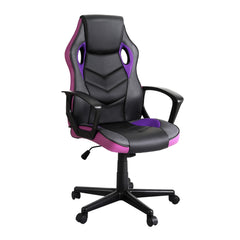 Artiss Gaming Office Chair Computer Chairs Purple Furniture > Bar Stools & Chairs OCHAIR-H-GAME-PE Online Furniture