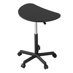 Artiss Laptop Desk Portable Height Adjustable Table Caster Wheels 60CM Black Furniture > Office LA-DESK-RD-60-BK Online Furniture