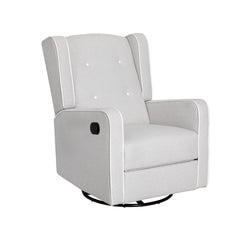 Artiss Recliner Armchair 360Â° Swivel Grey Fabric Furniture > Bar Stools & Chairs RECLINER-A15-FA-GY Online Furniture